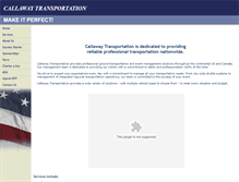 Tablet Screenshot of callawaytransportation.com